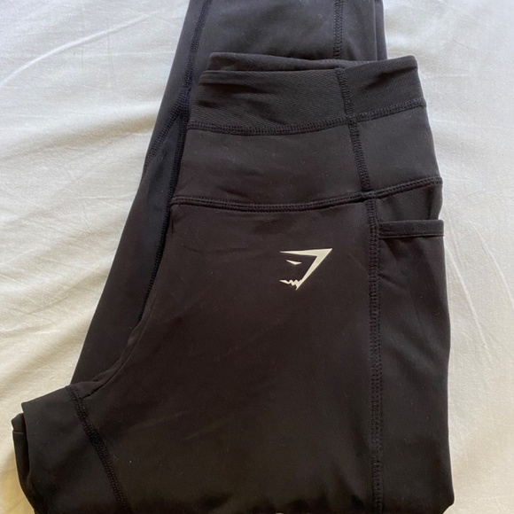Gymshark Training Mesh Pocket Leggings Black S NWT - Picture 2 of 2
